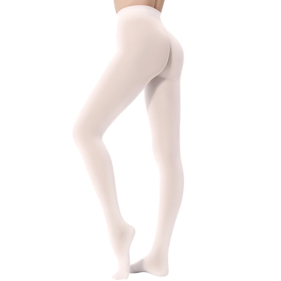 Women's Plus Size Sheer 40D Pantyhose Seamless Nude Knit Waist-to-Toe Tights for Dance Performance Fashion Layering and Everyday Opaque Coverage