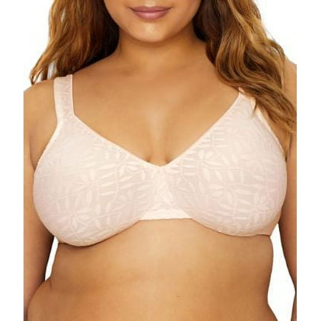 Women's Plus Size Sheer Leaves Minimizer Bra, Style 35519