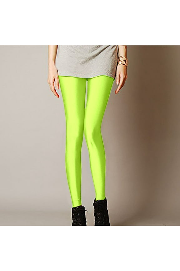 Women's Plus Size Shiny Spring Summer Leggings Slim Fit Glow Pants Trendy Skinny Base Layer Trousers 4x Womens Tops plus Size Womens Patterned Leggings Winter Lightweight Leggings for Summer Maternity