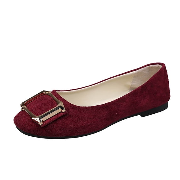Women's Plus Size Shoes Summer Casual Slip On Comfy Anti-Slip Walking Vacation Flat WShallow Mouth Work Shoes