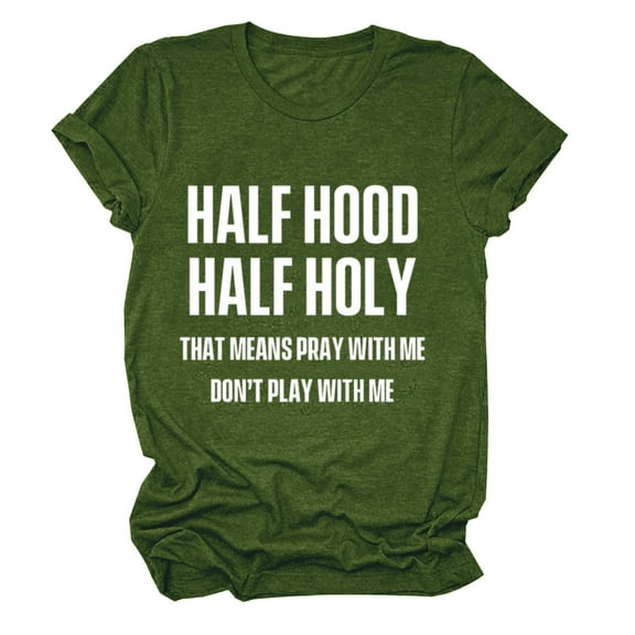 Viikei Women's Plus Size Short Sleeve Cat Letter Printing T-Shirt