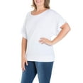 thumbnail image 1 of Women's Plus Size Short Sleeve Loose Fitting Dolman Top, 1 of 2