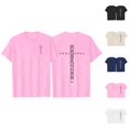 thumbnail image 1 of Women's Plus Size Short Sleeve T Shirt Casual Crew Neck Graphic Print Tee For Spring Summer Everyday Basic Top With Pants, 1 of 3
