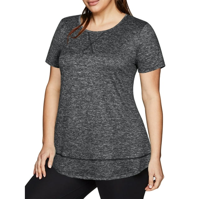 Women's Plus Size Short Sleeve Workout Shirts Quick Dry Workout Hiking