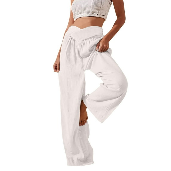 Women's Plus Size Sleep Pants Akafmk Women Cotton Pajamas Pants Soft Sleepwear Bottom Pants Solid Color Loose Home Pants Lightweight Loungewear Pants with Pockets