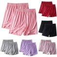 thumbnail image 1 of Women's Plus Size Sleep Shorts Akafmk Women's Pajama Shorts Soft Sleepwear Bottom Shorts Home Shorts Lightweight Loungewear Shorts with Pockets, 1 of 2