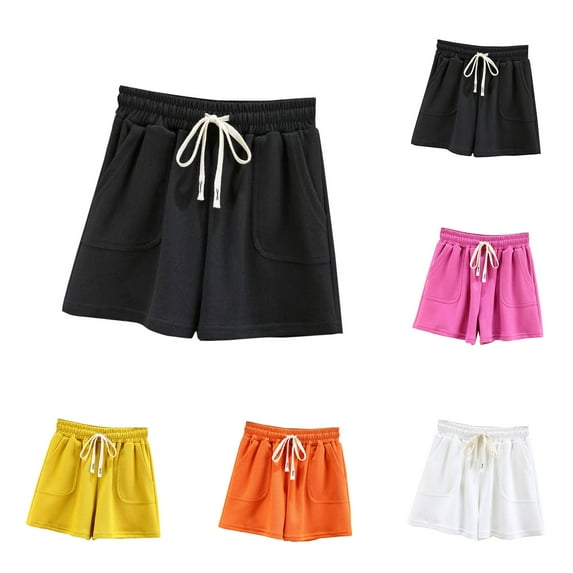 Women's Plus Size Sleep Shorts Akafmk Women's Pajama Shorts Soft Sleepwear Bottom Shorts Home Shorts Lightweight Loungewear Shorts with Pockets