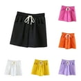 thumbnail image 1 of Women's Plus Size Sleep Shorts Akafmk Women's Pajama Shorts Soft Sleepwear Bottom Shorts Home Shorts Lightweight Loungewear Shorts with Pockets, 1 of 3