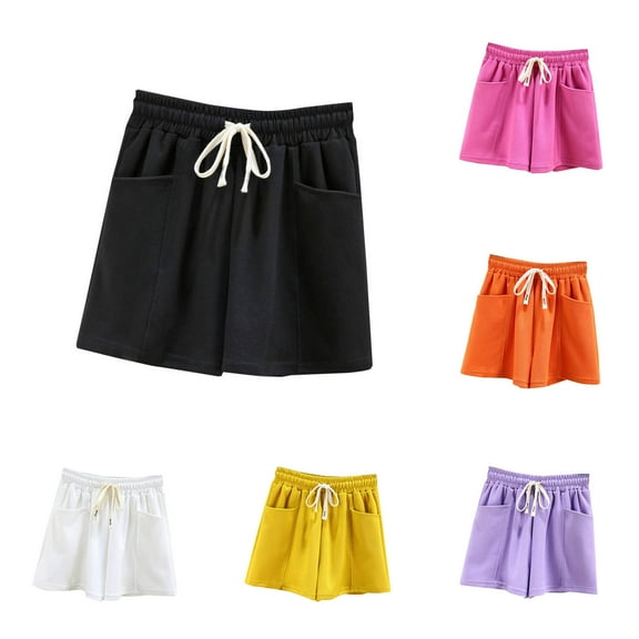 Women's Plus Size Sleep Shorts Akafmk Women's Pajama Shorts Soft Sleepwear Bottom Shorts Home Shorts Lightweight Loungewear Shorts with Pockets