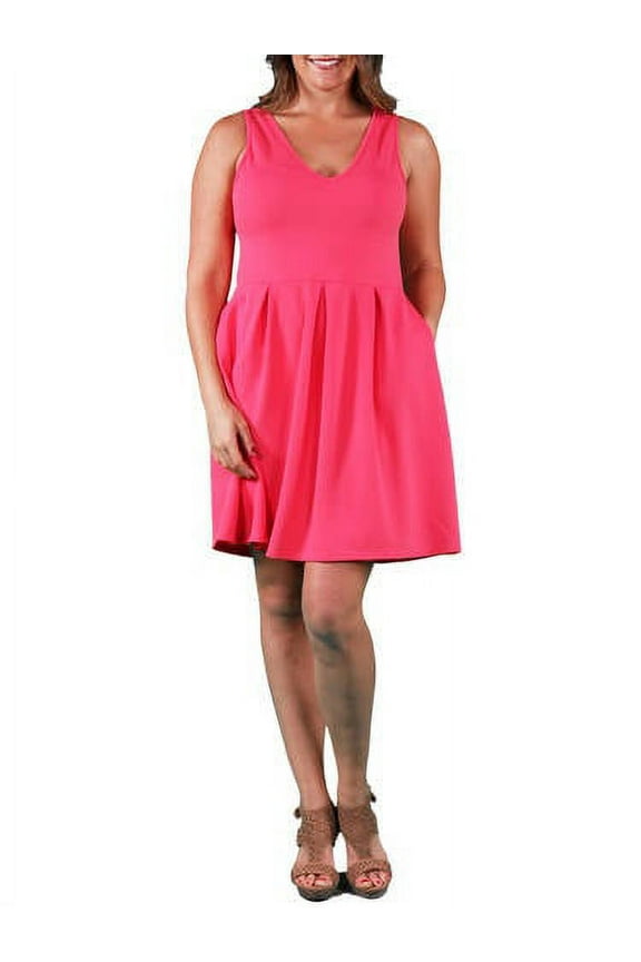 Women's Plus Size Sleeveless A-line Dress