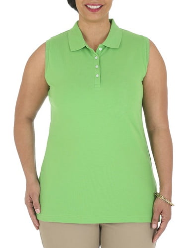 Women's Plus-Size Knit Polo - Walmart.com