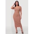 thumbnail image 1 of Women's Plus Size Sleeveless Knit Square Neck Bodycon Dress, 1 of 3