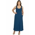 thumbnail image 1 of Women’s Plus Size Sleeveless Tank Maxi Dress with Pockets, 1 of 3