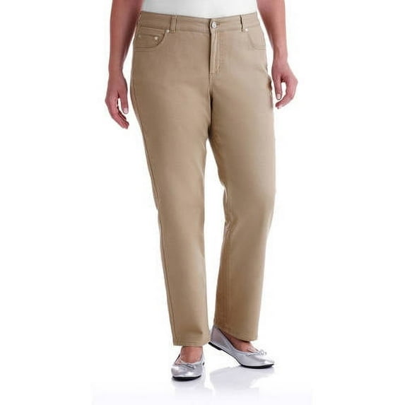 Women's Plus-Size Slimming Classic Fit Straight-Leg Jeans With Tummy Control, Regular and Petite Lengths