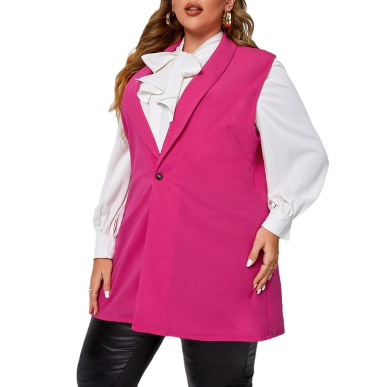 Colorful plus size blazers discount