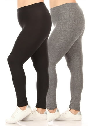  Women Solid Plus Size Ankle Length Leggings Combo Of 2 / Stylish