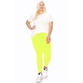 thumbnail image 1 of MOA COLLECTION Women's Plus Size Solid High Waist Full Length Leggings, 1 of 8