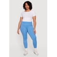 thumbnail image 1 of Women's Plus Size Solid High Waisted Leggings with Cell Phone Pockets, 1 of 5