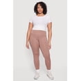 thumbnail image 1 of Women's Plus Size Solid High Waisted Leggings with Cell Phone Pockets, 1 of 5