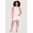 thumbnail image 1 of Women's Plus Size Solid Hyperstretch Pull On Shorts, 1 of 4