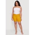 thumbnail image 1 of Women's Plus Size Solid Hyperstretch Pull On Shorts, 1 of 4