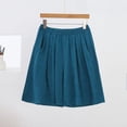 thumbnail image 1 of Women's Plus Size Solid Shorts with Pockets Elastic Waist Casual Summer Bottoms, 1 of 6