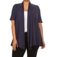 thumbnail image 1 of Women's Plus Size Solid Open Front Vest Cardigan, 1 of 4