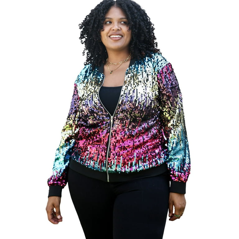 Large sequin jacket clearance