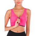 thumbnail image 1 of Women's Plus Size Sports Bras Removable Padded Support Active Performance Racerback Sports Bra Activewear Tank Tops Bra, 1 of 7