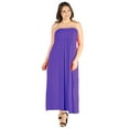 thumbnail image 1 of Women’s Plus Size Strapless Maxi Dress, 1 of 3