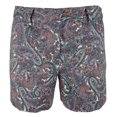 thumbnail image 1 of Women's Plus Size Stretch Paisley Pattern Chino Shorts 20W, 1 of 4
