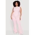 thumbnail image 1 of Women's Plus Size Stretchy High Waisted Flare Leg Pants, 1 of 4