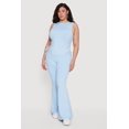 thumbnail image 1 of Women's Plus Size Stretchy High Waisted Flare Leg Pants, 1 of 4