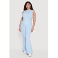 thumbnail image 1 of Women's Plus Size Stretchy High Waisted Flare Leg Pants, 1 of 4