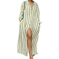 thumbnail image 1 of Women's Plus Size Striped Maxi Dress/Duster, 1 of 2