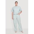 thumbnail image 1 of Women's Plus Size Striped Poplin Drawstring Waist Pants, 1 of 3