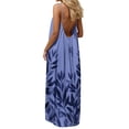 thumbnail image 1 of Women's Plus Size Summer Dress with Printed Design Round Neck and Sleeveless Backless Casual Look, 1 of 9