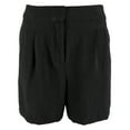 thumbnail image 1 of Women's Plus Size Summer Heat Solid Pull On Shorts Black 22, 1 of 4