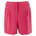 thumbnail image 1 of Women's Plus Size Summer Heat Solid Pull On Shorts Fuchsia 14, 1 of 4