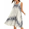 thumbnail image 1 of Women's Plus Size Summer Sleeveless Floral Casual Midi Dress Beach Loose Sundress, 1 of 3