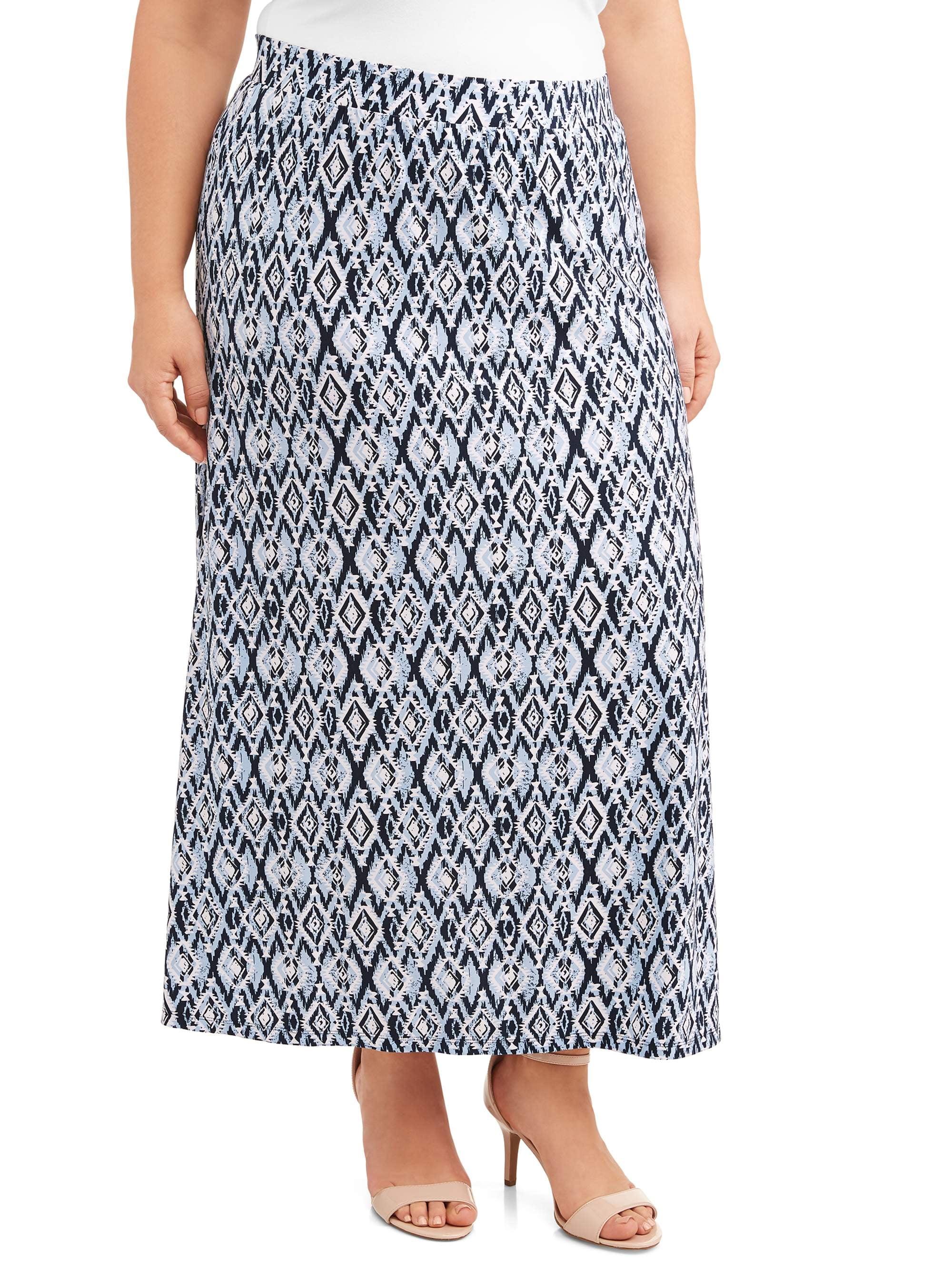 Women's Plus Size Super Soft Knit Maxi Skirt