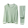 thumbnail image 1 of Women's Plus Size Sweater and Pants Set - Autumn Winter Warmth-Enhancing Knit Loungewear with Lining, 1 of 5