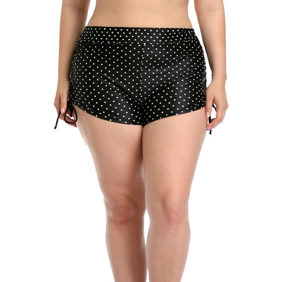 Women's Plus Size Swim Shorts High Waisted Swimsuits Bottoms Boyleg Boardshorts