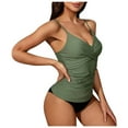 thumbnail image 1 of Women's Plus Size Swimsuit High Waist Split Design All Day Comfort Flattering Swimwear For Beach Pool, 1 of 2