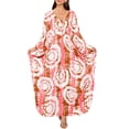 thumbnail image 1 of Women's Plus Size Swimwear Cover Ups Leopard Print Long Sleeve V Neck Beach Dress Lightweight Quick Dry Comfy Bathing Suits, 1 of 7