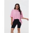 thumbnail image 1 of Women's Plus Size T Shirts Oversized Tees Summer Half Sleeve Crew Neck Tunic Tops, 1 of 6