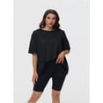 thumbnail image 1 of Women's Plus Size T Shirts Oversized Tees Summer Half Sleeve Crew Neck Tunic Tops, 1 of 6