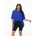 thumbnail image 1 of Women's Plus Size T Shirts Oversized Tees Summer Half Sleeve Crew Neck Tunic Tops, 1 of 6