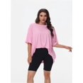 thumbnail image 1 of Women's Plus Size T Shirts Oversized Tees Summer Half Sleeve Crew Neck Tunic Tops, 1 of 6