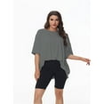thumbnail image 1 of Women's Plus Size T Shirts Oversized Tees Summer Half Sleeve Crew Neck Tunic Tops, 1 of 6